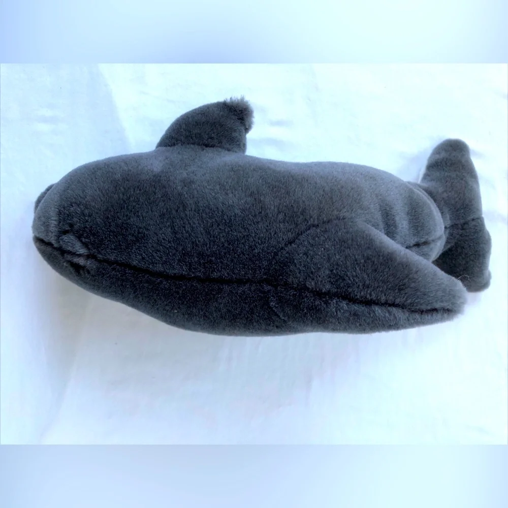 Dolphin Plush Toy Unbranded 14” Stuffed Animal Gray Soft Ocean